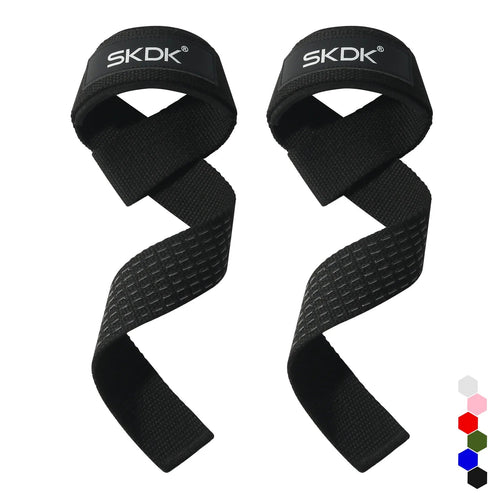 2PC Weightlifting Wrist Straps Sports Booster Belt Grip Belt Fitness Pull-up Bars Pull-ups Silicone Non-slip Deadlift Belt Band FitModeOn